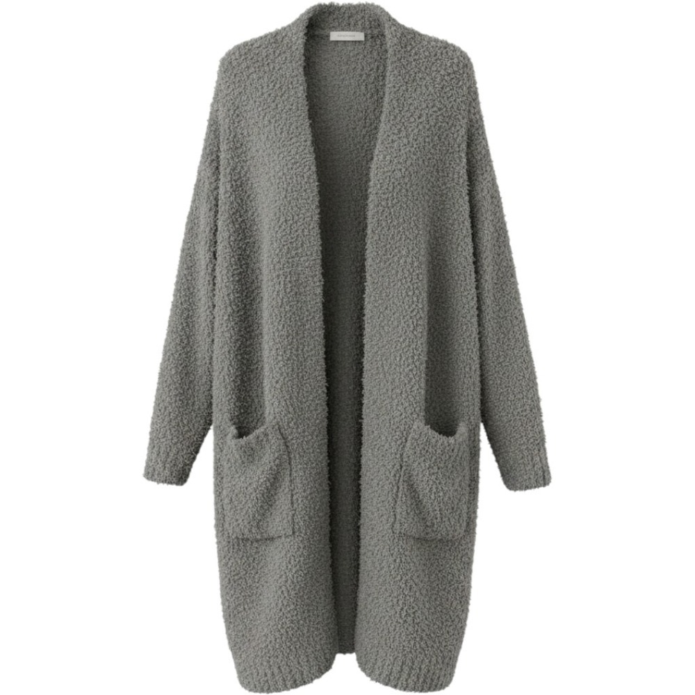 SKIMS Cozy Knit Cardigan Womens S/M Quiet Luxury Fuzzy Long Robe Loungewear Cozy